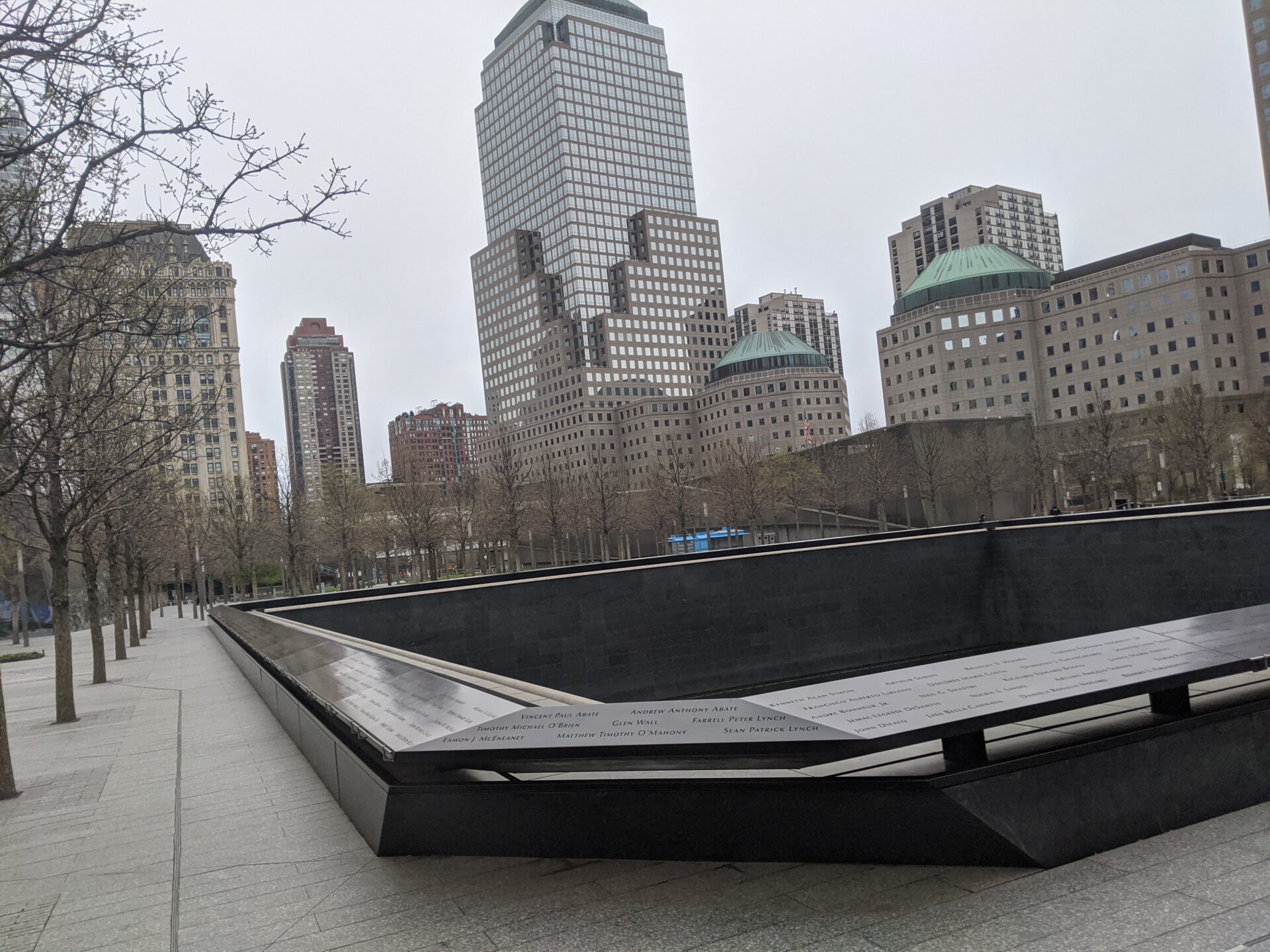 one pool of the 9/11 memorial in New York