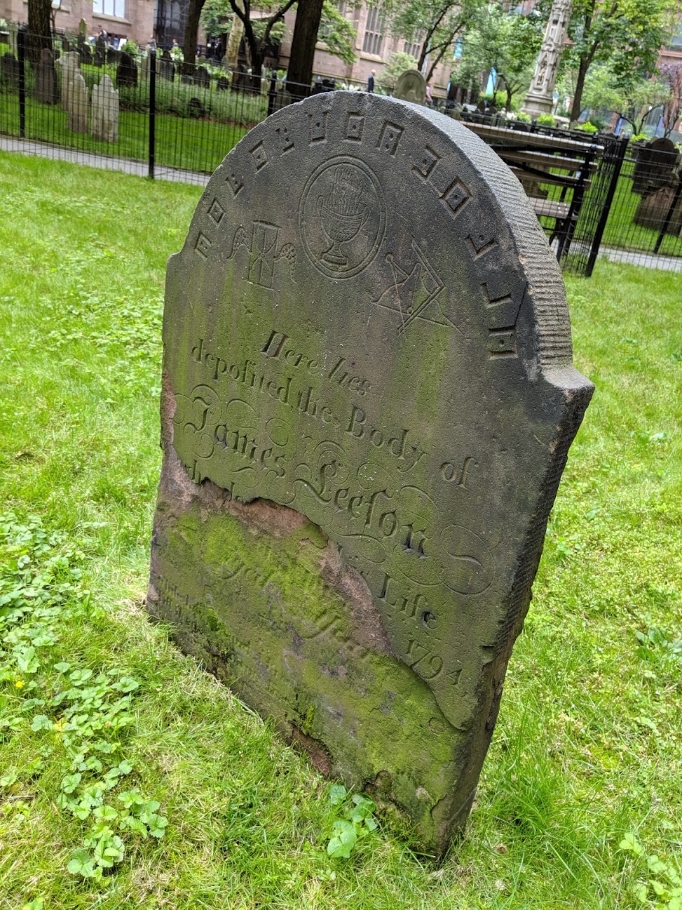 an old gravestone
