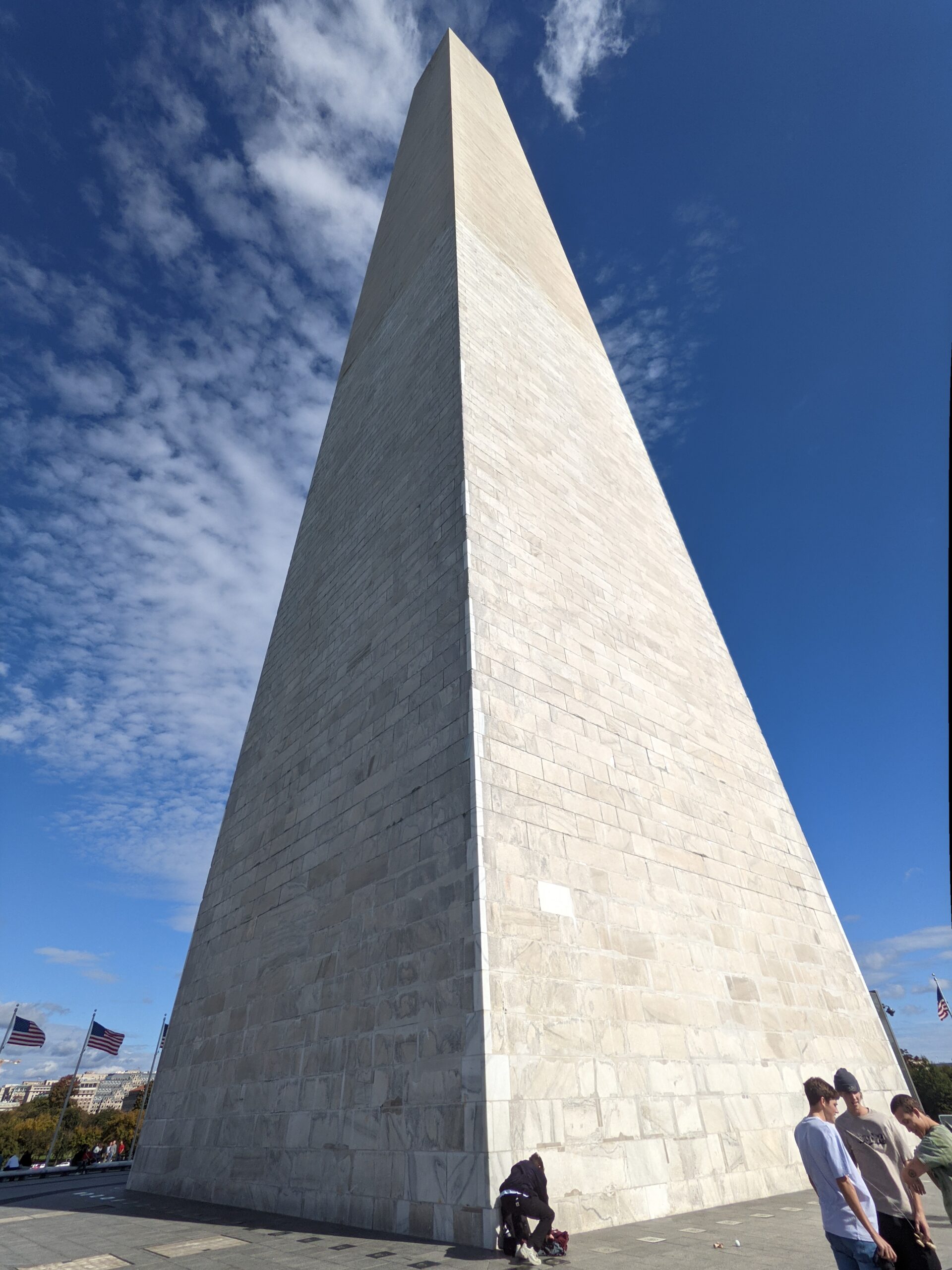 high obelisk shot with wide lens