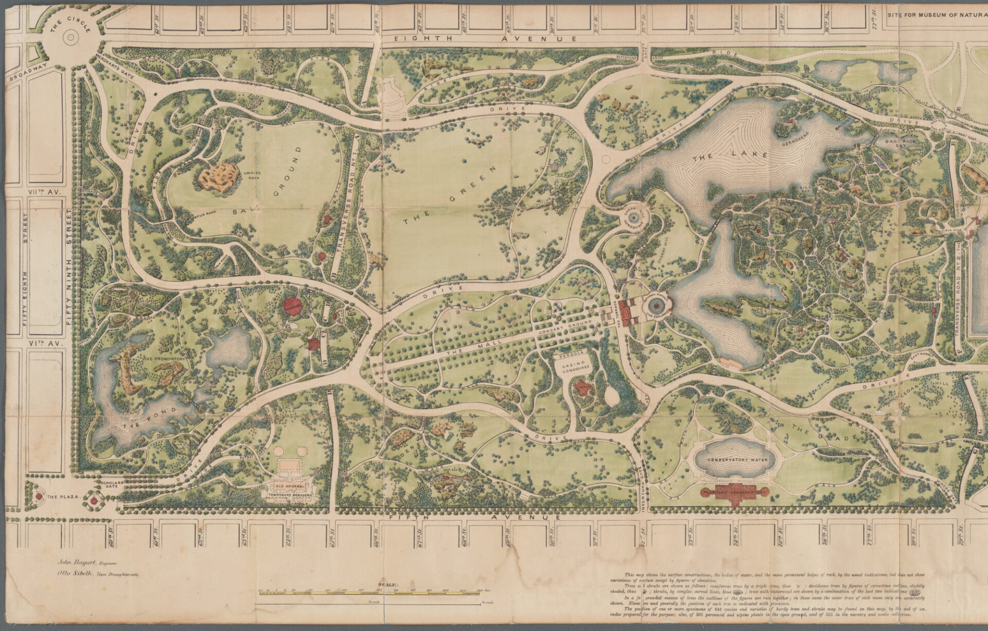 part of 1870 central park map