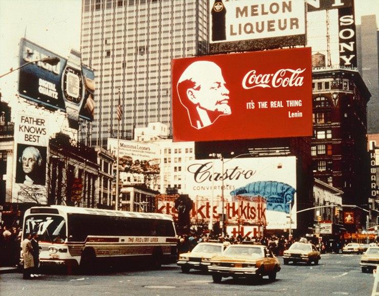 Lenin Coca-Cola Faux advertisement in Times Square